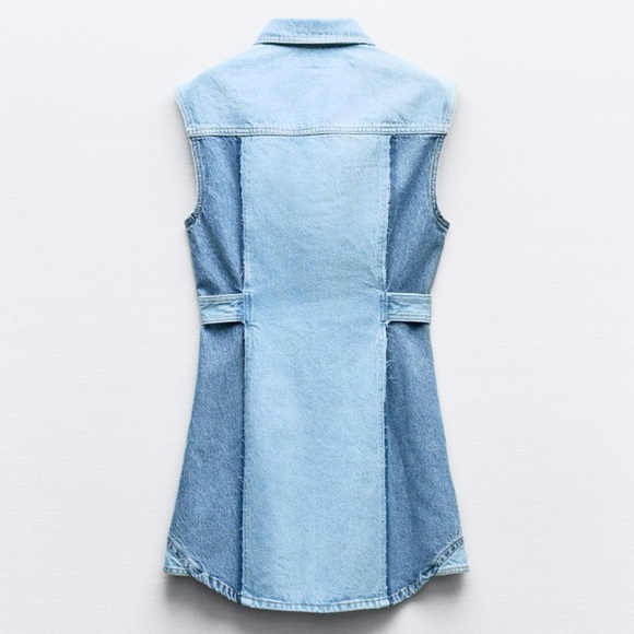 PATCHWORK Z1975 DENIM MINI DRESS - Picture 12 of 16